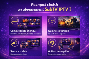 Pourquoi choisir un abonnement SubTV IPTV avec compatibilité multi-appareils, qualité HD et service TV stable