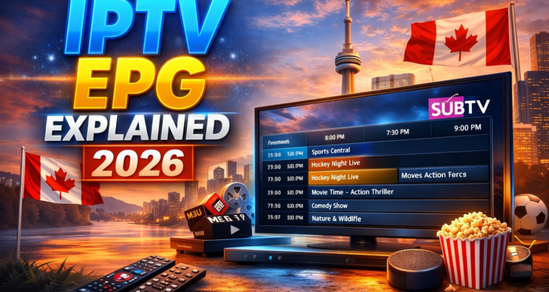 IPTV EPG Explained 2026 – SUBTV Best IPTV & IPTV Canada Services With TV Guide
